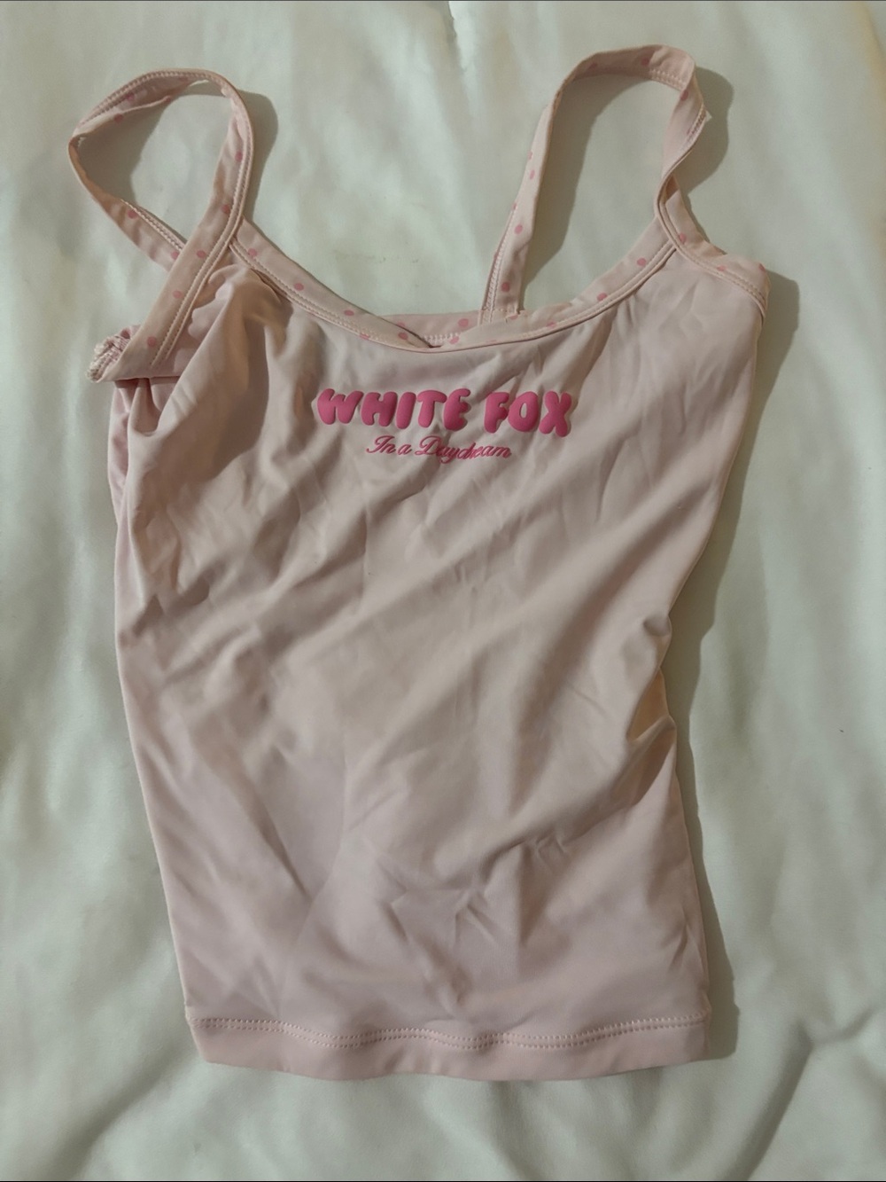 White Fox Boutique Light Pink Logo Bandeau Cami